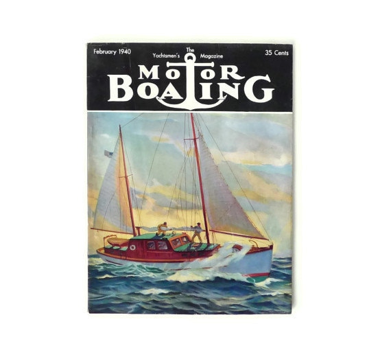 Vintage Motor Boating Magazine February 1940