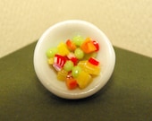 Bowl of Mixed Fruit--MADE TO ORDER Miniature