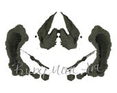 Rorschach Ink Blot Art print 8x10 no 28