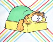 Garfield Cat Dress OOAK Upcycled Plaid Check Party Sundress M L XL Plus Size Adult