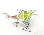 Fathers Day Fabric Bird Map Soft Sculpture Home Decor Office Wedding Decor London Map Bird