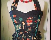Tattoo Amour   halter top  Rockabilly/tattoo/retro/50's/pin up