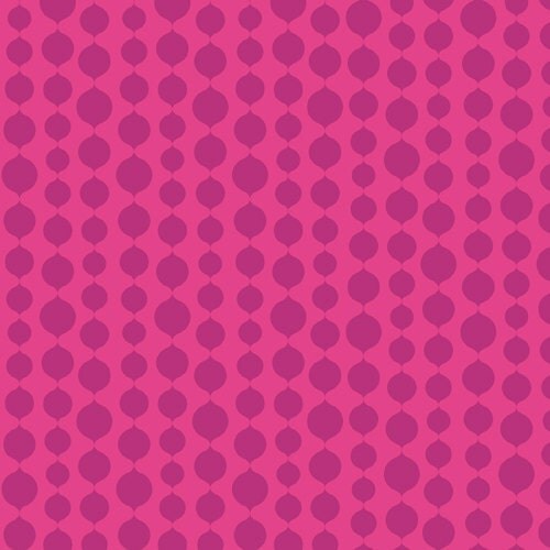 Andover Mo Beddell, Full Moon Lagoon, Beads Fuchsia (Color E) Fabric - By the Yard