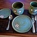 Hand thrown stoneware Zombie Place Setting