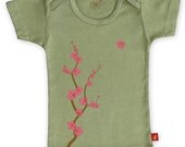 Green Sparkly Cherry Blossom T-shirt