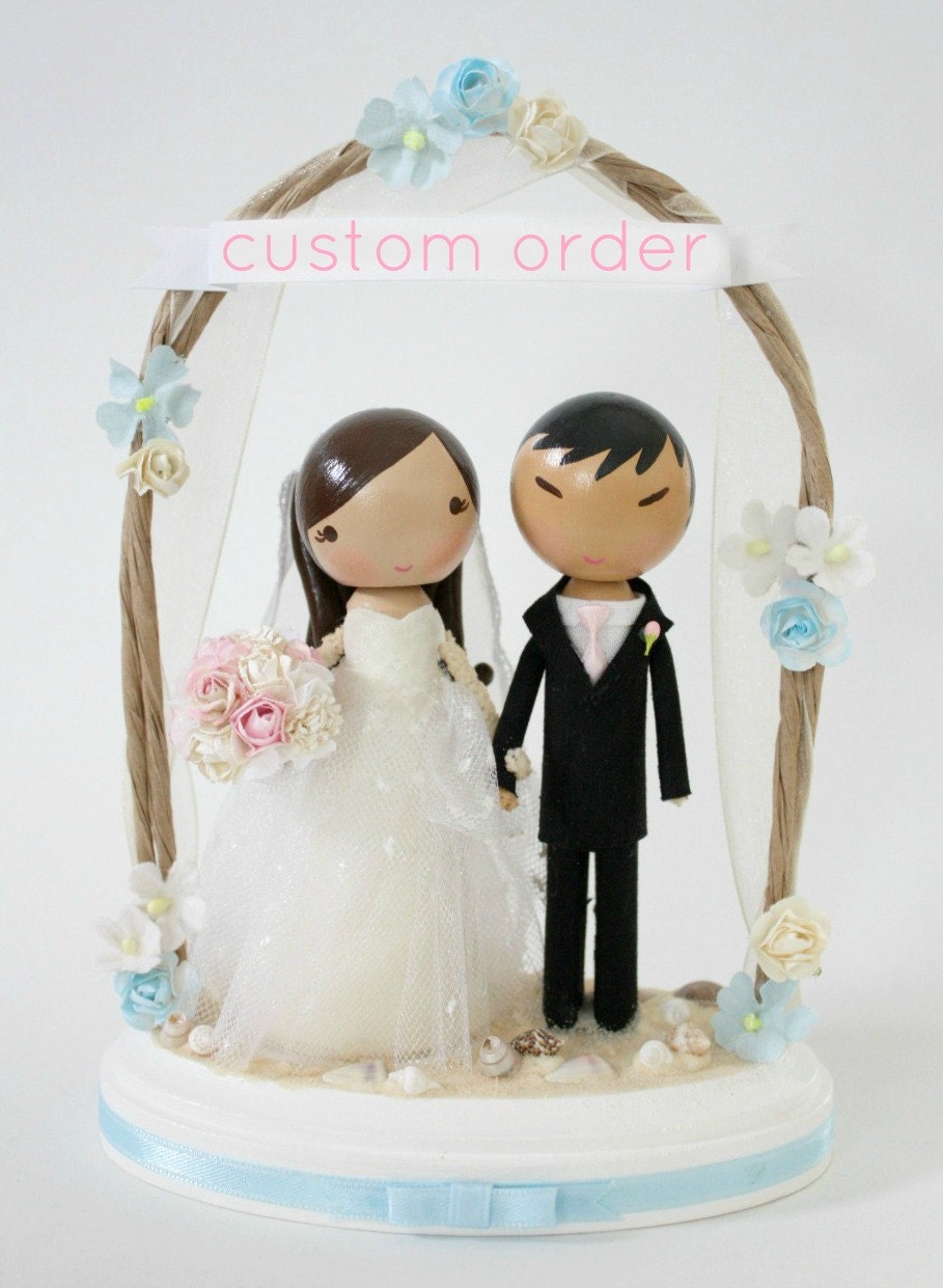 custom wedding cake topper - order for - MASLYNDAS