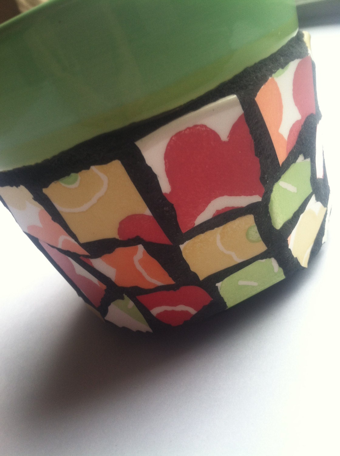 Spring Fever Mosaic Garden Pot by Smashgirl 