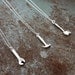 sterling silver axe, hammer or crescent wrench necklace gift for her