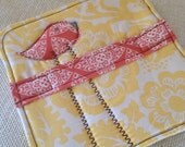 Bird in the Yellow and White Flowers Pot Holder