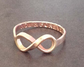 Rose Gold Filled NOW & FOREVER Infinity Ring exclusively by donnaodesigns