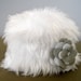 White Faux Fur Baby Prop Toddler Hat. Christening, Baptism and Wedding Baby Accessories Fur Winter Baby Hat