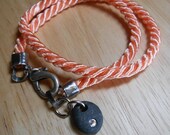Beach Stone Jewelry - Sea Pebble Nautical Wrap Bracelet / Necklace - JACOB'S LADDER