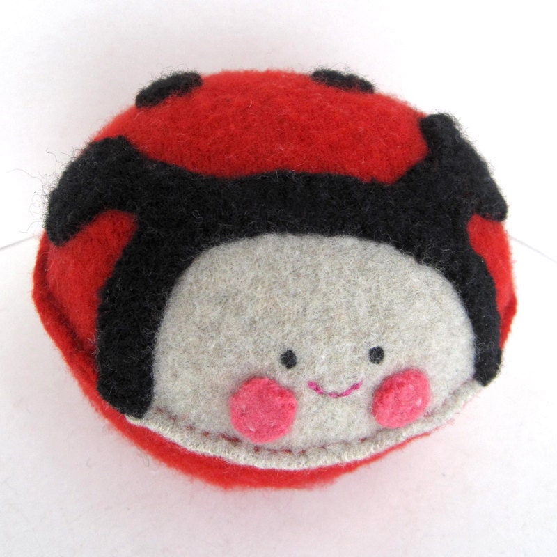 Red Ladybug - Recycled Cashmere Plush Toy