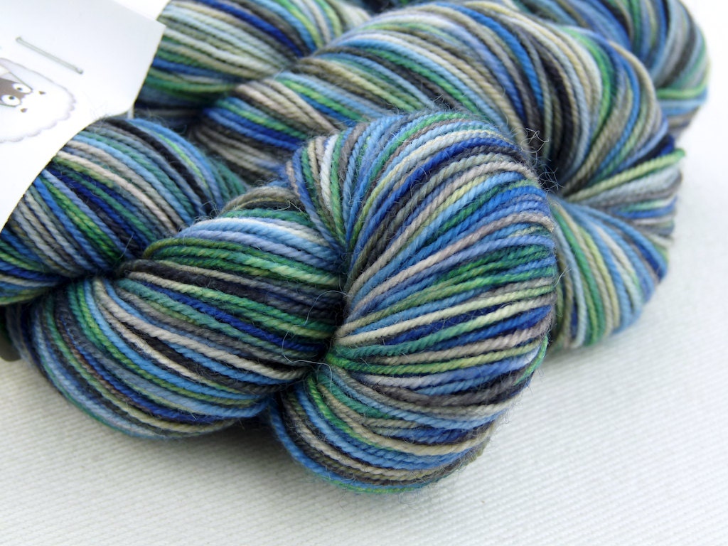 Superwash Corriedale Wool Sock Yarn in Starry Night by Blarney Yarn