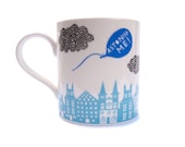 Astonish Me, Ceramic Mug (Blue)