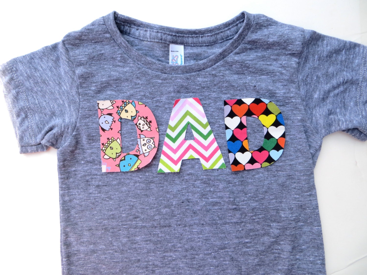 EARLY BIRD SALE Fathers Day Dad for Father this T Shirt is for Father's Day Owls Chevron Hearts