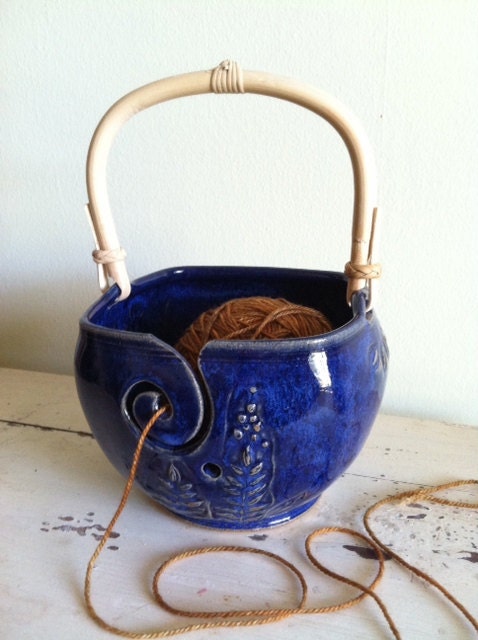 Yarn Bowl, Knitting bowl, yarn organizer, craft supplies, knitting and crochet