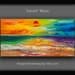 Sea art Abstract Painting Original Acrylic Painting Colored sky sunset wave seascape landscape painting by tim Lam 48x24