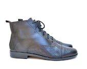 size 8 black leather ankle boots