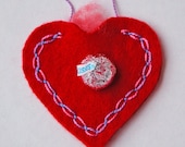 Sweet Valentine Gift - PDF Instructions/Pattern  for Needle Book and Heart-Felt Ornament