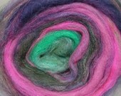 Merino wool blended center pull roving.  Motley Crue.  4.6oz