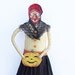 Primitive Halloween Witch Spun Cotton Ornament