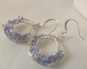 Tanzanite Gemstone Goddess Wrap Earrings