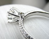Pave Diamond Engagement Ring
