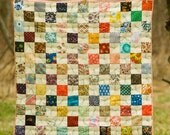 Geometric Patchwork Quilt  Baby Quilt  Baby Comforter  Baby Blanket