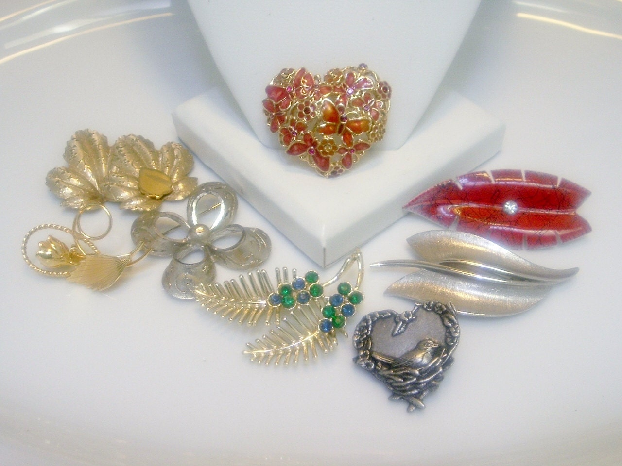 Vintage Destash Lot Brooch Pin Jewelry Wear