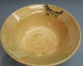 Californa Quails in the Golden Hills Stoneware Bowl Handmade