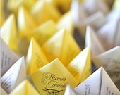 Cootie Catchers- Origami Wedding Favors- Set of 150- 2 Versions