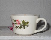 Vintage roses teacup china tea cup