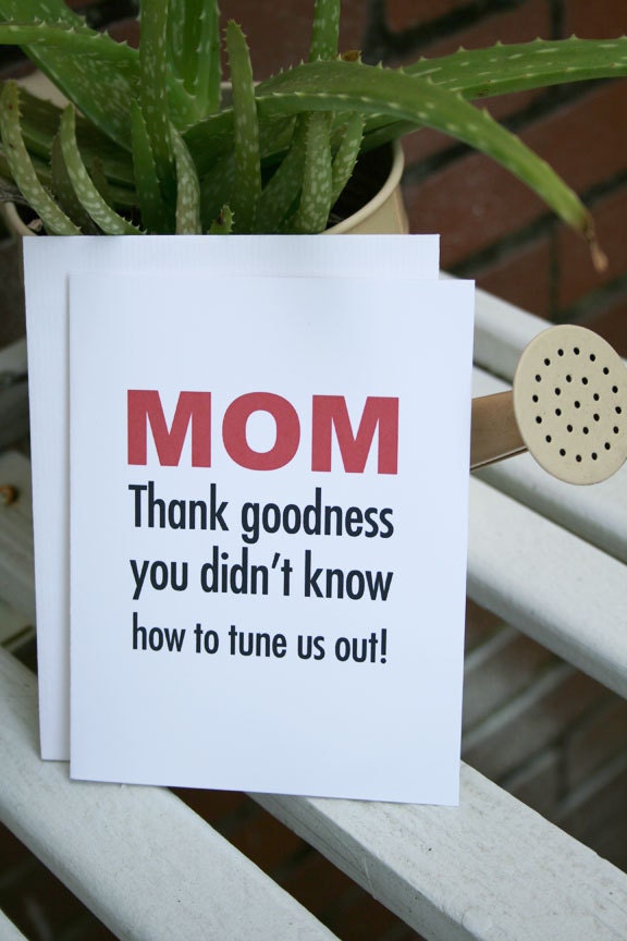 Mothers Day Gift Card - Tune Us Out