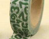 Green Numbers Washi Tape -- Il_170x135