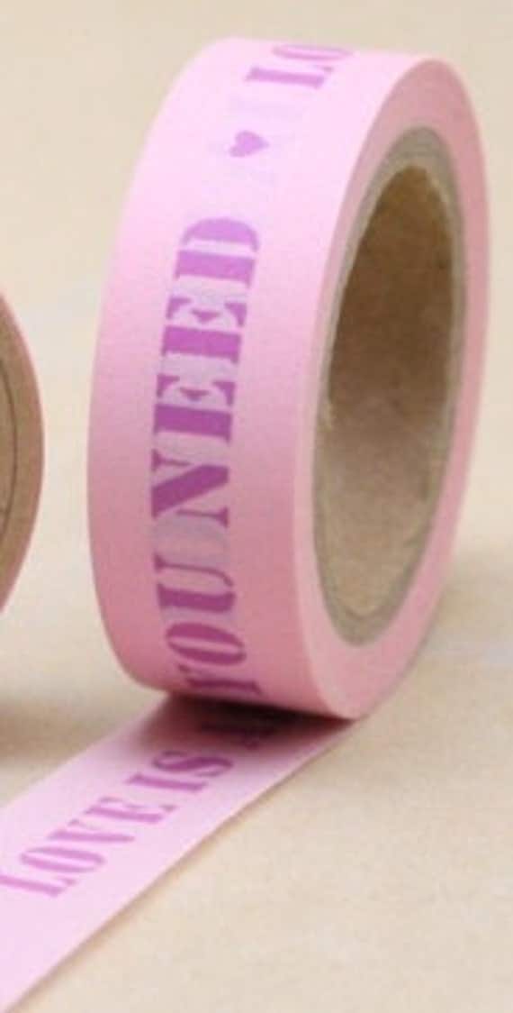 Love is All We Need Washi Tape -- Pink and Purple Il_570xn