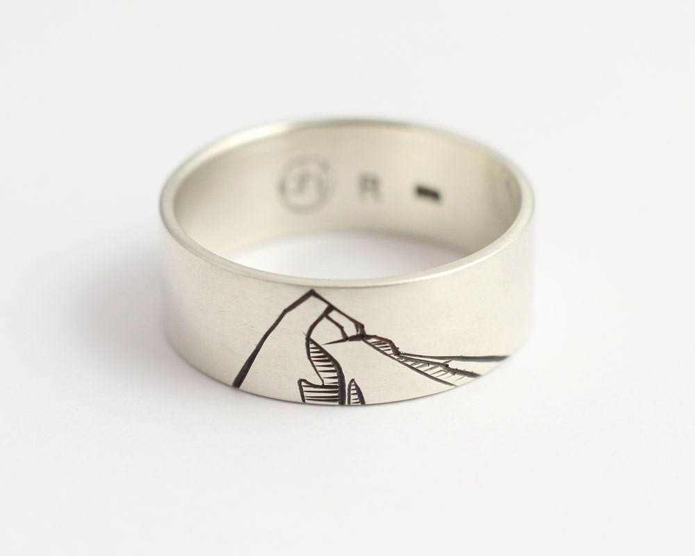 Engagement Ring or Wedding Band in Recycled Sterling Silver
