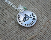 Rustic Silver Necklace Collection - Domed Mother's Nest, personalized jewelry, handmade jewelry, silver jewelry, silver necklace