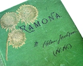 Ramona,A Story,  By Helen Hunt Jackson, 1885 Antique Hardcover Book