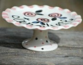 Handpainted Custom Personalized Birthday Cupcake Stand or Smash Cake Stand