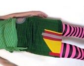 The short green skirt, size 38eu - 10uk - 8us