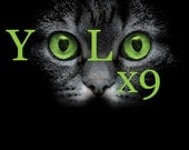 Men's yolo x9 Black Tee Available S-2XL
