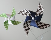 Crib Mobile / Baby Mobile / Nursery Mobile / Navy Blue, White, Brown, Lime Green Grey / Gray : Happy Place