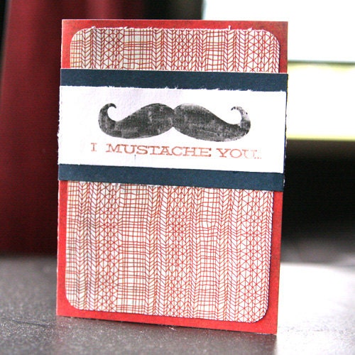 Mustache Card