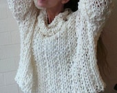 Winter ivory  chunky knit sweater