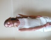 White vest /  cotton mix summer tank / vest