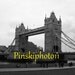 8 x 10 Tower Bridge in London Black and White Photo