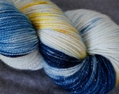 Sparkle Sock Yarn - Merino/Nylon/Stellina - 438 yds - Starry Night