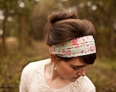 liberty of london aqua hair veil Covering headband tatum- Garlands of Grace Spring 2013