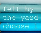 1 Yard Wool Blend Felt - Choose Your Color